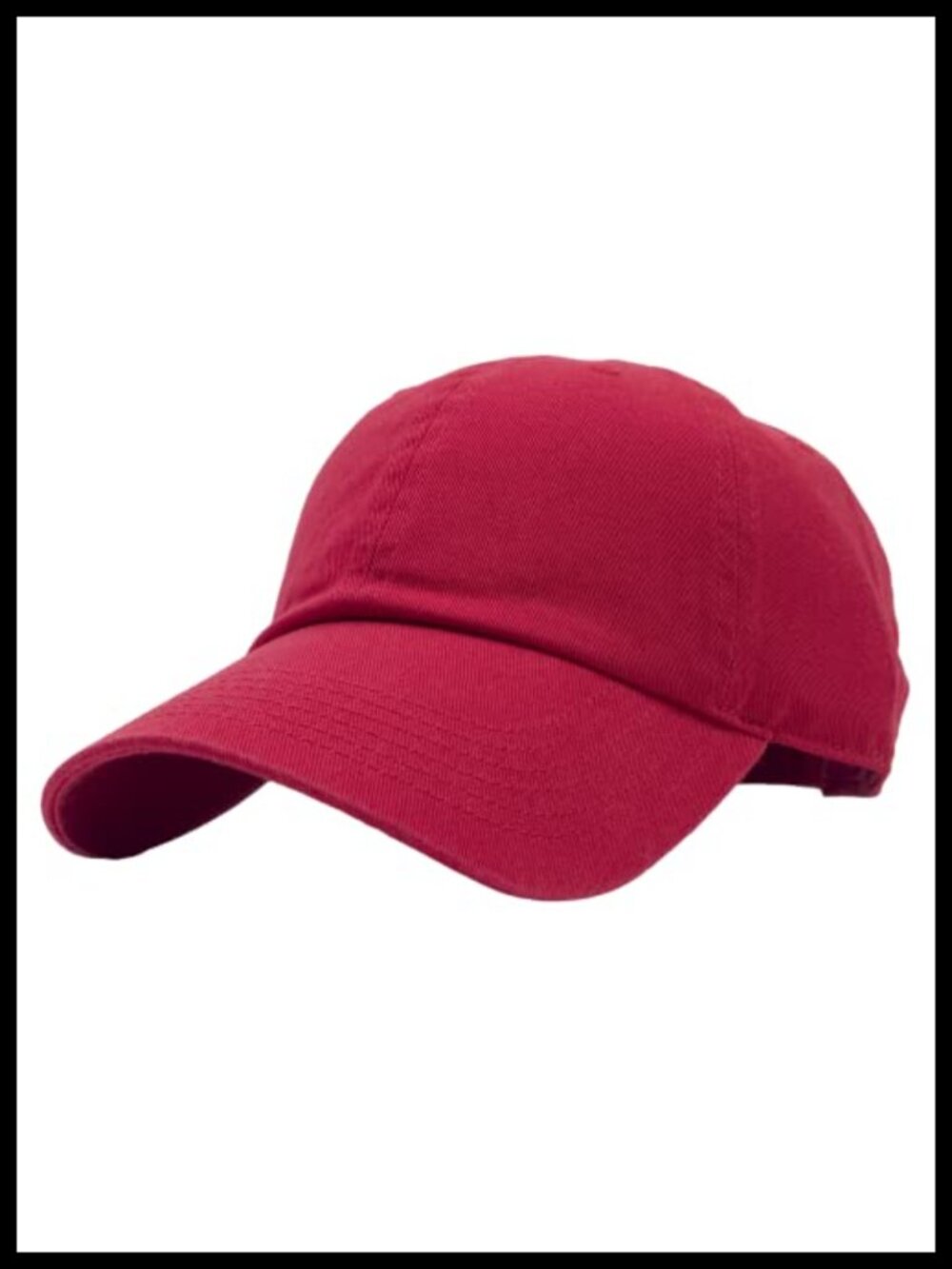 Unisex Cotton Low Profile Baseball Cap Adjustable Dad Hat Blank Plain